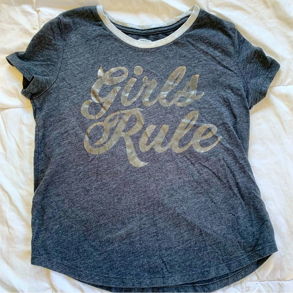🌈5/$10 Girls Rule Tee - Picture 1 of 4